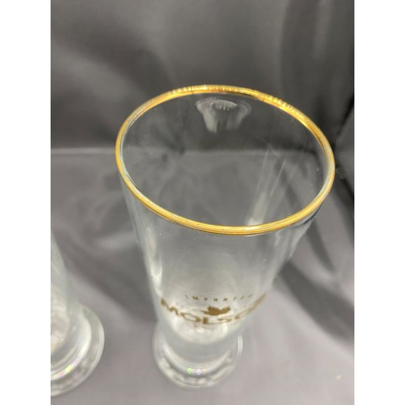 2 Vintage Moson Imported Beer Since 1786 Tall Pilsner Glasses - Picture 8 of 13